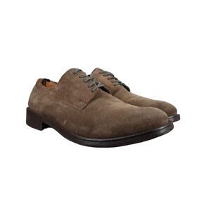 Wallin & Bros Shoes Mens 44 Oxford Classic Suede Derby Brown Formal Professional